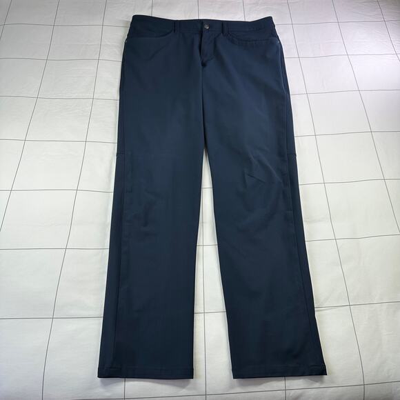 Lululemon Pants Mens 34 Blue ABC Classic 5 Pocket Performance Stretch Golf Work - Picture 1 of 10
